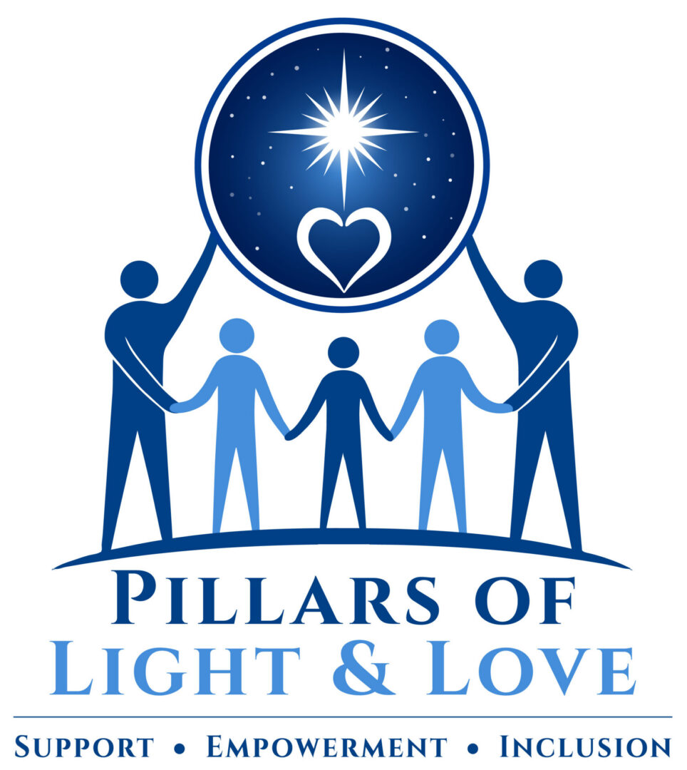 Pillars Logo Text with Stars